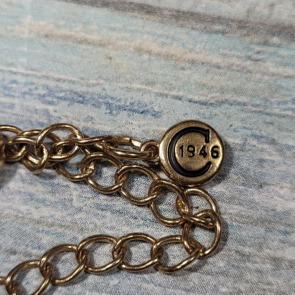 C 1946 Purple and Gold Beaded Necklace - Picture 9 of 9